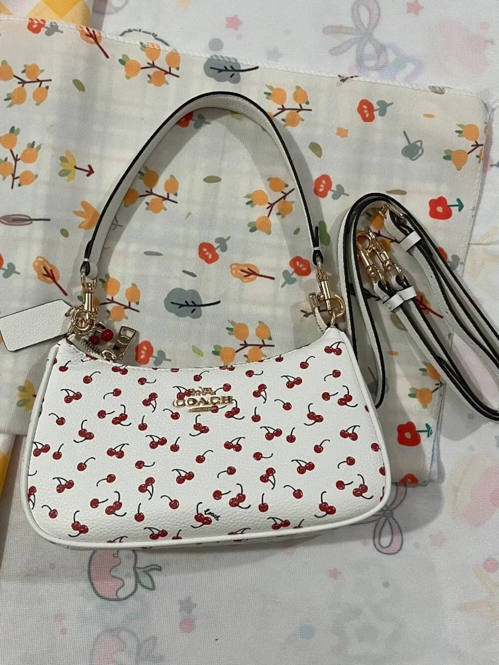 Coach Teri 25 Cherry Limited Edition Shoulder Bag